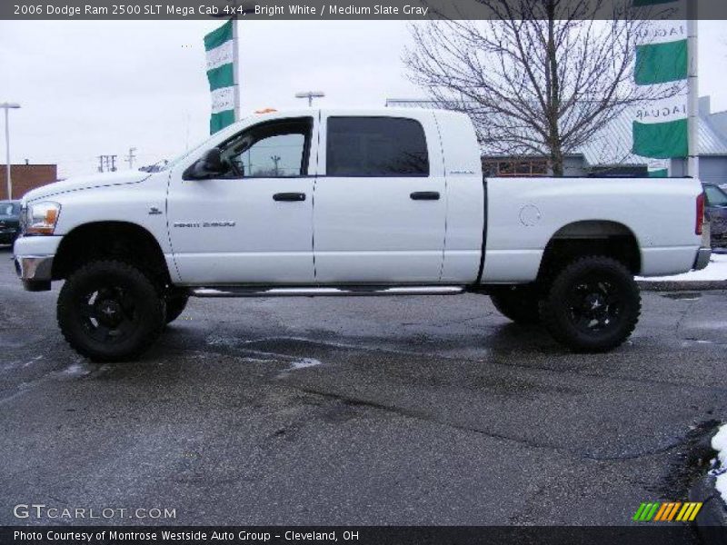 Bright White / Medium Slate Gray 2006 Dodge Ram 2500 SLT Mega Cab 4x4