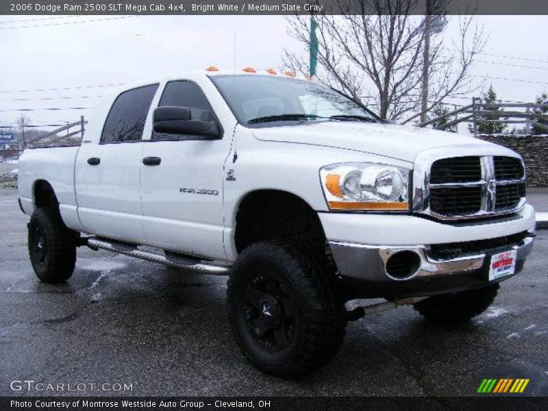 Bright White / Medium Slate Gray 2006 Dodge Ram 2500 SLT Mega Cab 4x4