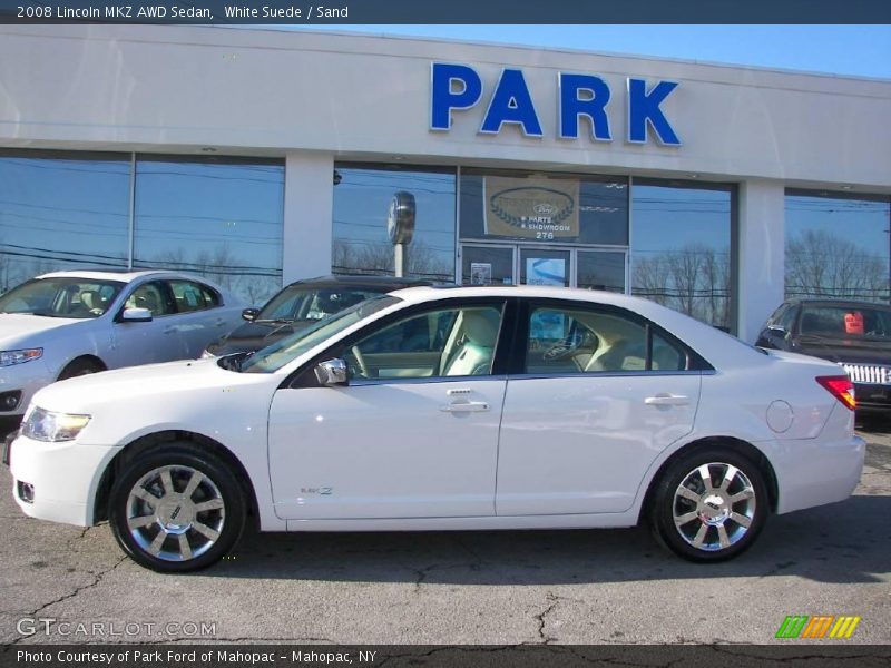 White Suede / Sand 2008 Lincoln MKZ AWD Sedan