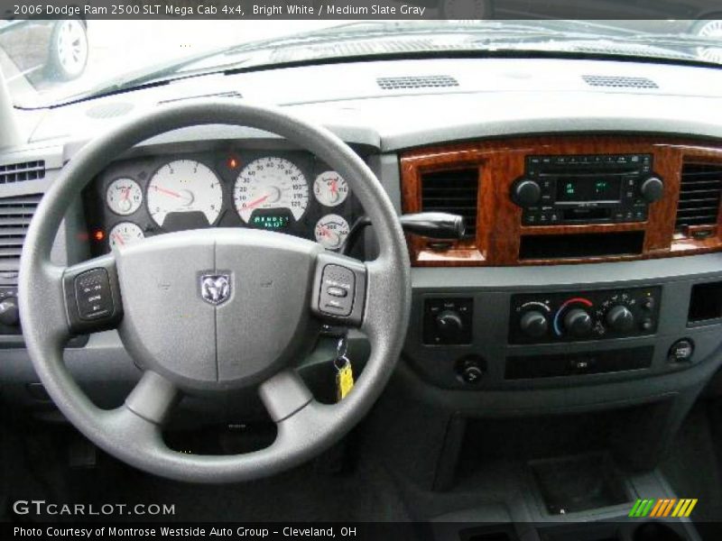 Bright White / Medium Slate Gray 2006 Dodge Ram 2500 SLT Mega Cab 4x4