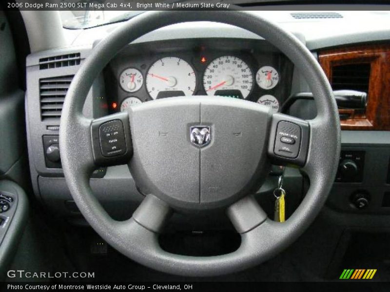 Bright White / Medium Slate Gray 2006 Dodge Ram 2500 SLT Mega Cab 4x4