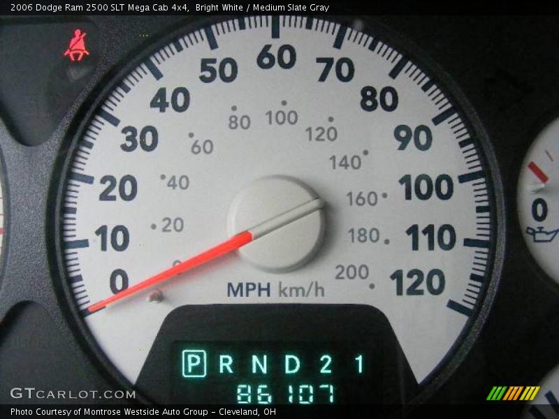 Bright White / Medium Slate Gray 2006 Dodge Ram 2500 SLT Mega Cab 4x4