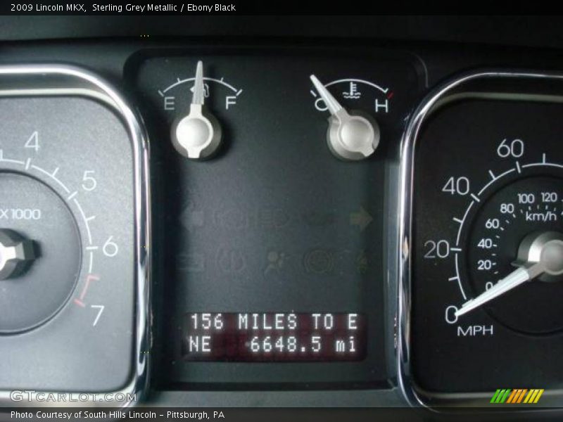 Sterling Grey Metallic / Ebony Black 2009 Lincoln MKX