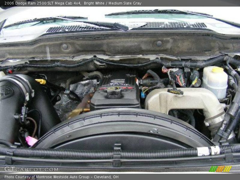 Bright White / Medium Slate Gray 2006 Dodge Ram 2500 SLT Mega Cab 4x4