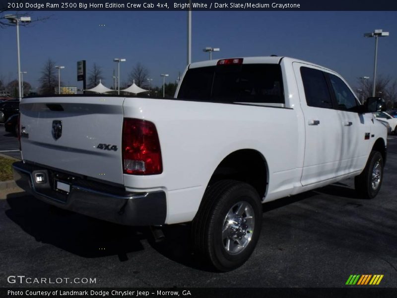 Bright White / Dark Slate/Medium Graystone 2010 Dodge Ram 2500 Big Horn Edition Crew Cab 4x4