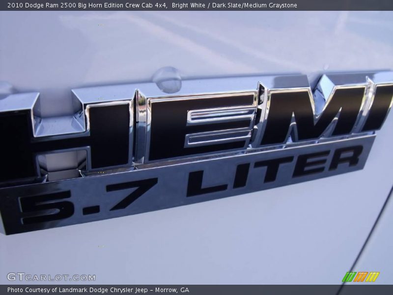 Bright White / Dark Slate/Medium Graystone 2010 Dodge Ram 2500 Big Horn Edition Crew Cab 4x4