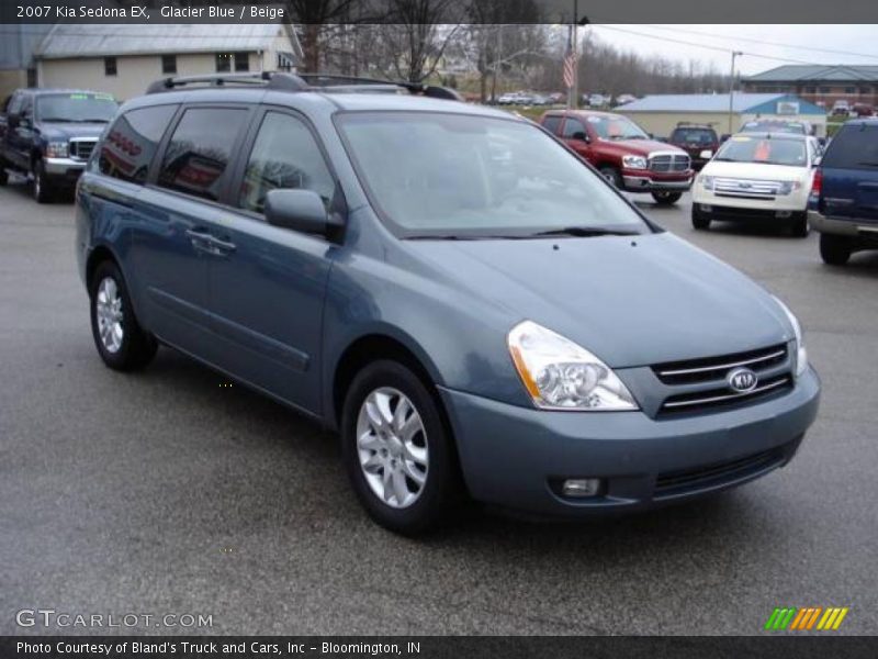 Glacier Blue / Beige 2007 Kia Sedona EX