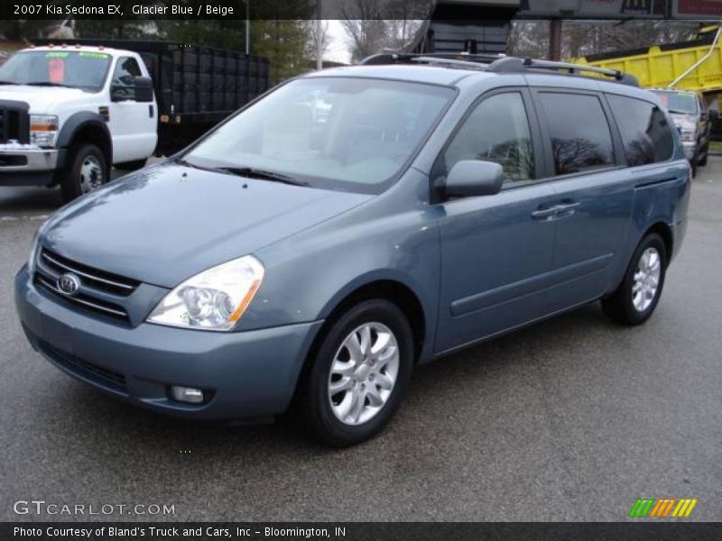 Glacier Blue / Beige 2007 Kia Sedona EX