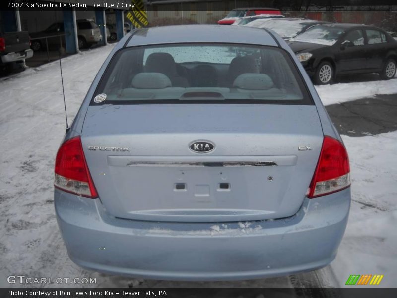Ice Blue / Gray 2007 Kia Spectra EX Sedan