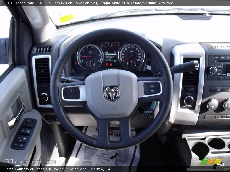 Bright White / Dark Slate/Medium Graystone 2010 Dodge Ram 2500 Big Horn Edition Crew Cab 4x4