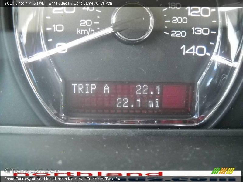 White Suede / Light Camel/Olive Ash 2010 Lincoln MKS FWD