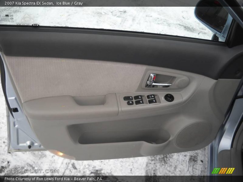 Ice Blue / Gray 2007 Kia Spectra EX Sedan