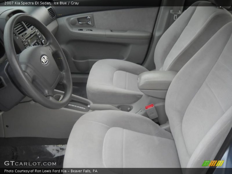 Ice Blue / Gray 2007 Kia Spectra EX Sedan