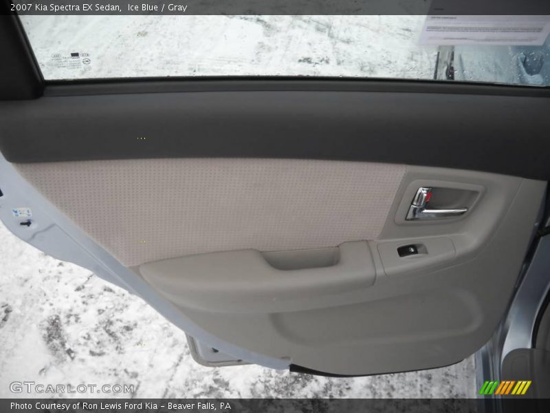 Ice Blue / Gray 2007 Kia Spectra EX Sedan