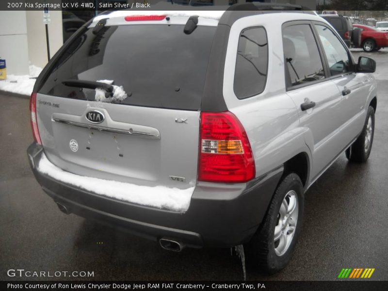 Satin Silver / Black 2007 Kia Sportage LX V6 4WD