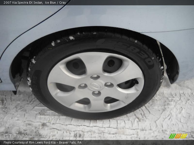 Ice Blue / Gray 2007 Kia Spectra EX Sedan
