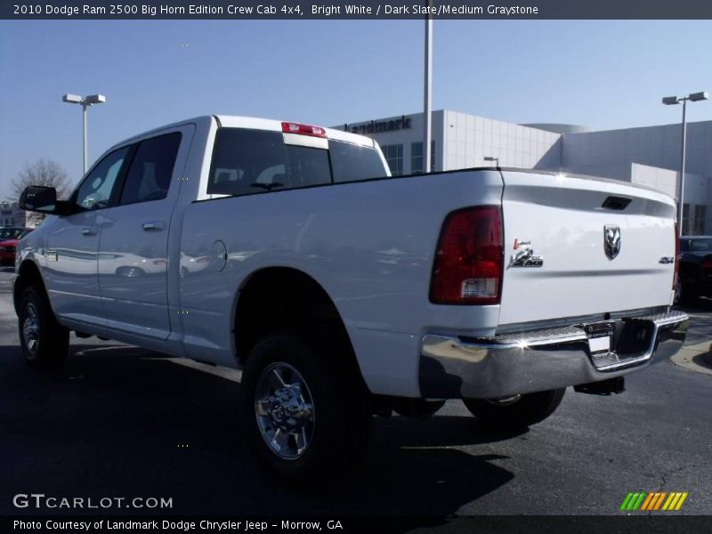 Bright White / Dark Slate/Medium Graystone 2010 Dodge Ram 2500 Big Horn Edition Crew Cab 4x4