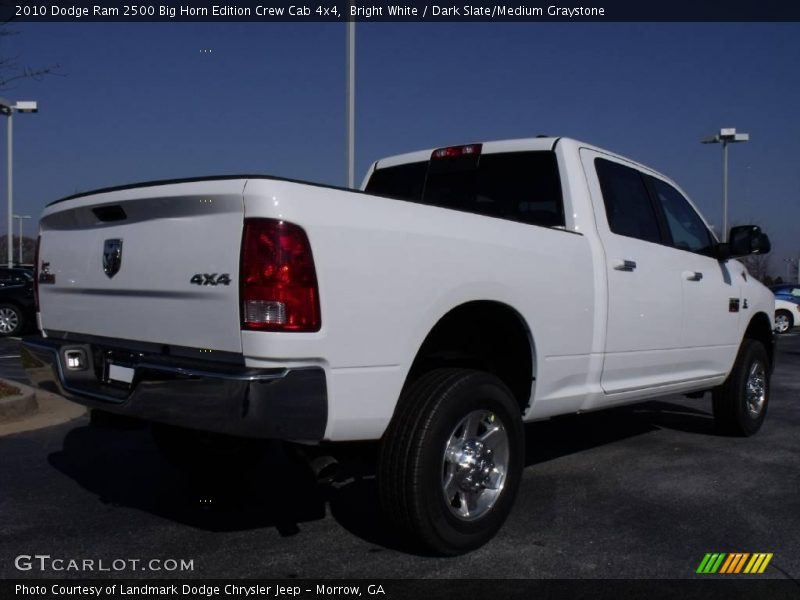 Bright White / Dark Slate/Medium Graystone 2010 Dodge Ram 2500 Big Horn Edition Crew Cab 4x4