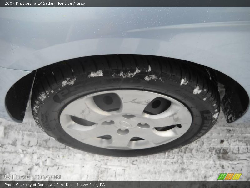 Ice Blue / Gray 2007 Kia Spectra EX Sedan