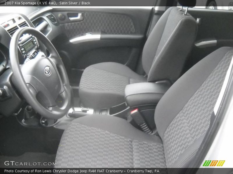 Satin Silver / Black 2007 Kia Sportage LX V6 4WD