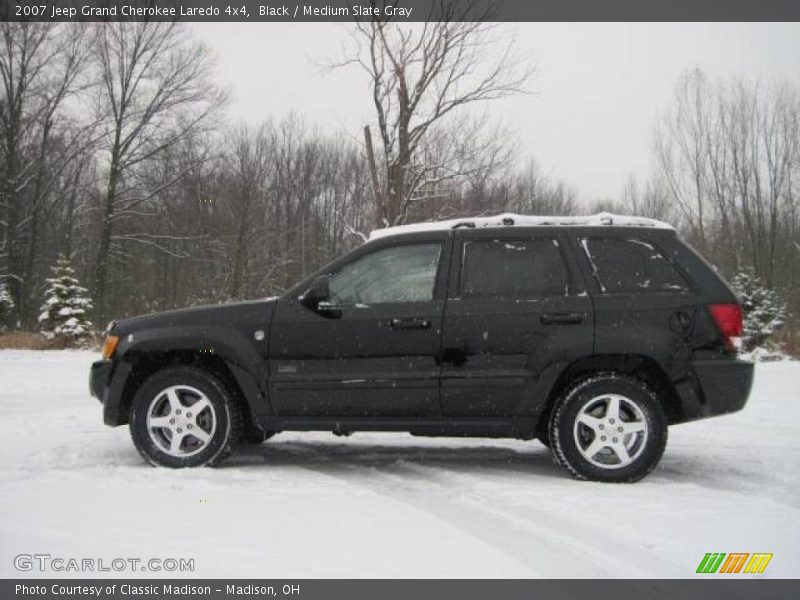 Black / Medium Slate Gray 2007 Jeep Grand Cherokee Laredo 4x4