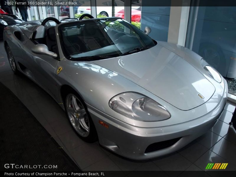 Silver / Black 2002 Ferrari 360 Spider F1