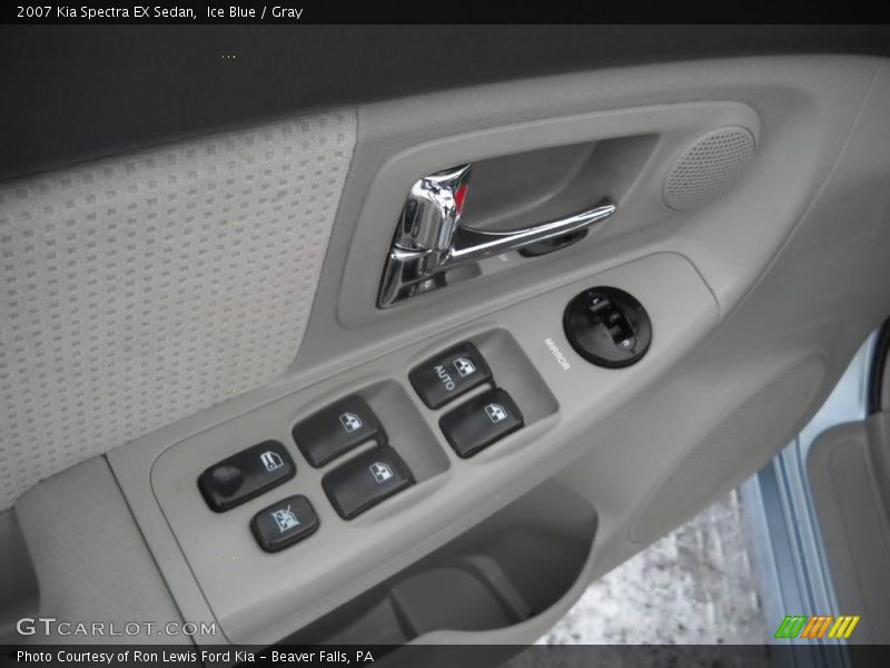 Ice Blue / Gray 2007 Kia Spectra EX Sedan
