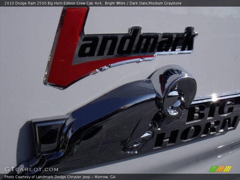 Bright White / Dark Slate/Medium Graystone 2010 Dodge Ram 2500 Big Horn Edition Crew Cab 4x4