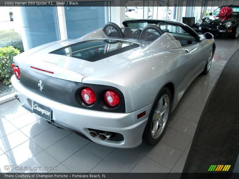 Silver / Black 2002 Ferrari 360 Spider F1