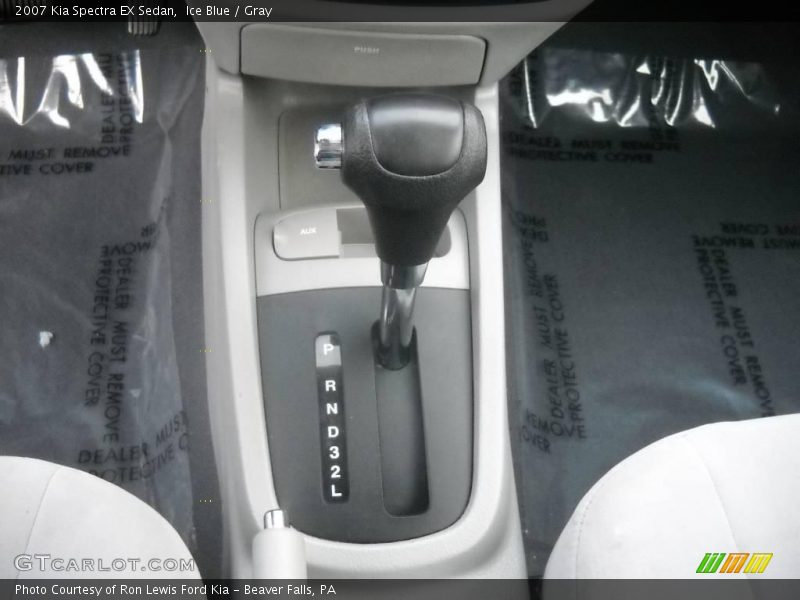 Ice Blue / Gray 2007 Kia Spectra EX Sedan