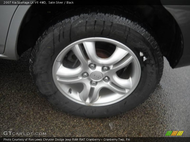 Satin Silver / Black 2007 Kia Sportage LX V6 4WD