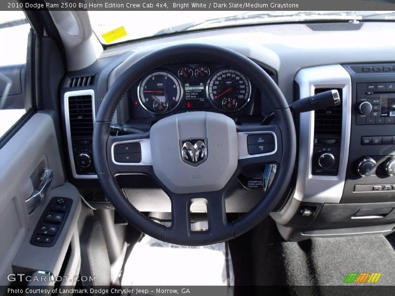 Bright White / Dark Slate/Medium Graystone 2010 Dodge Ram 2500 Big Horn Edition Crew Cab 4x4