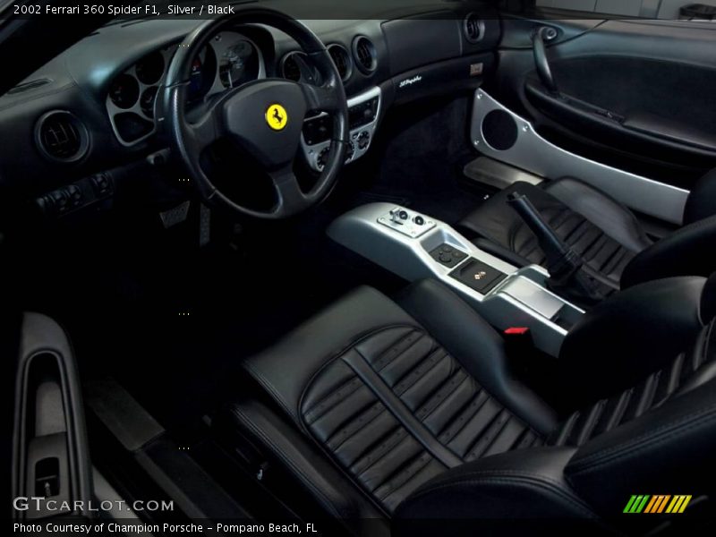  2002 360 Spider F1 Black Interior
