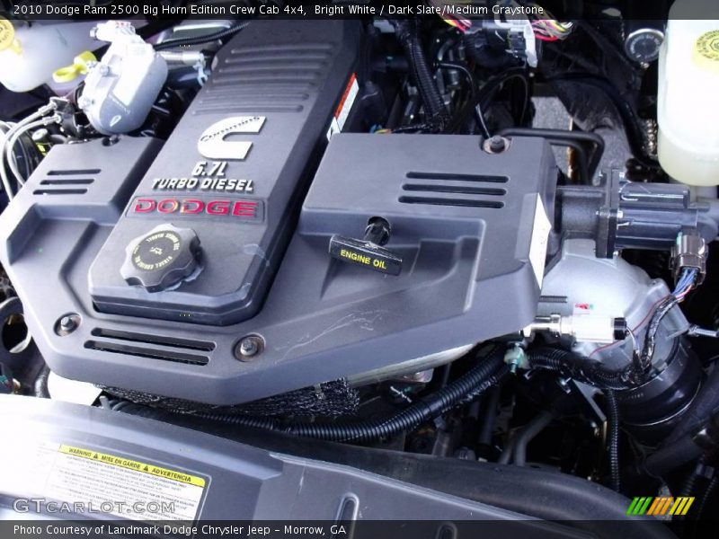 Bright White / Dark Slate/Medium Graystone 2010 Dodge Ram 2500 Big Horn Edition Crew Cab 4x4