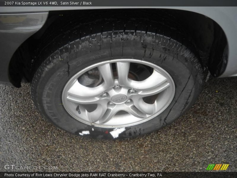 Satin Silver / Black 2007 Kia Sportage LX V6 4WD
