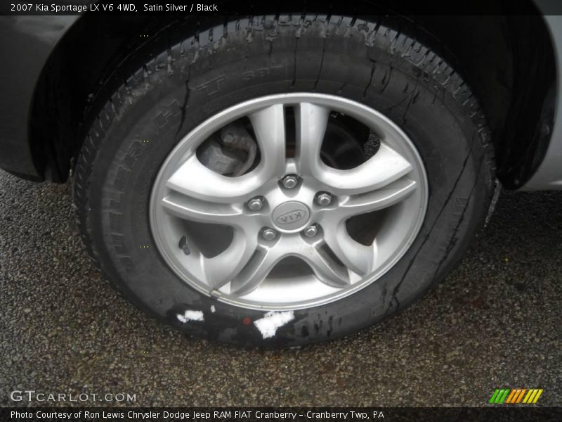 Satin Silver / Black 2007 Kia Sportage LX V6 4WD