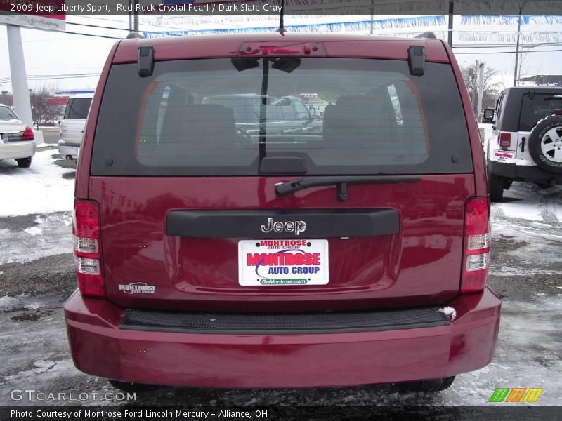 Red Rock Crystal Pearl / Dark Slate Gray 2009 Jeep Liberty Sport
