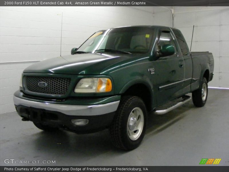 Amazon Green Metallic / Medium Graphite 2000 Ford F150 XLT Extended Cab 4x4