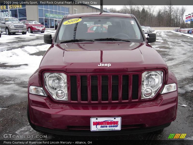 Red Rock Crystal Pearl / Dark Slate Gray 2009 Jeep Liberty Sport