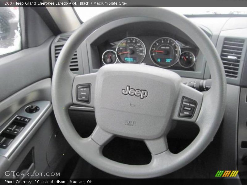 Black / Medium Slate Gray 2007 Jeep Grand Cherokee Laredo 4x4