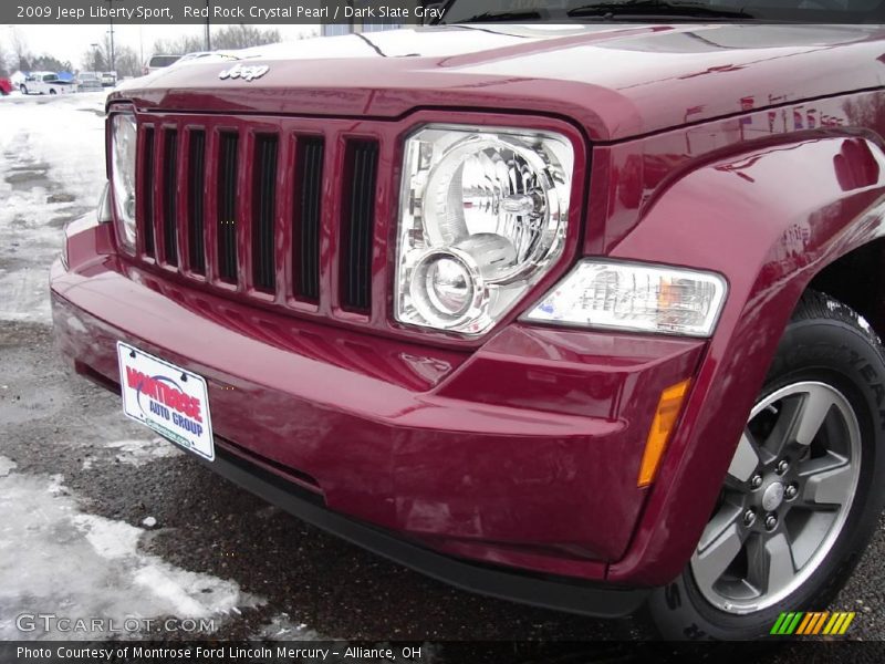 Red Rock Crystal Pearl / Dark Slate Gray 2009 Jeep Liberty Sport