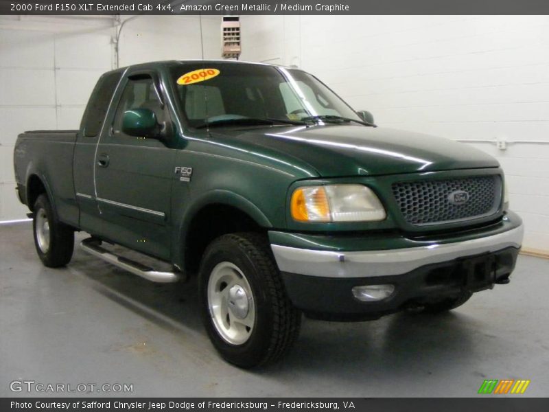 Amazon Green Metallic / Medium Graphite 2000 Ford F150 XLT Extended Cab 4x4