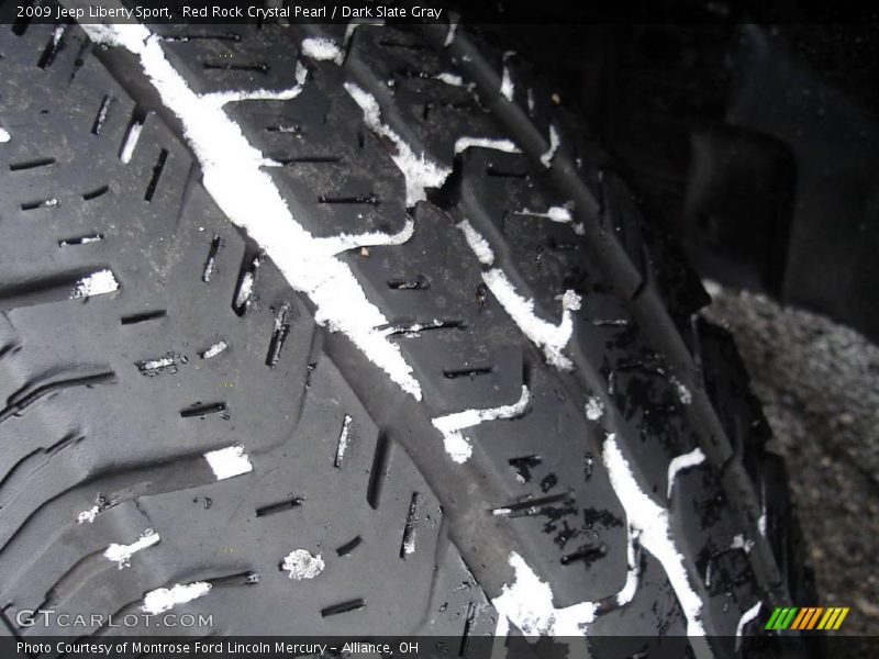 Red Rock Crystal Pearl / Dark Slate Gray 2009 Jeep Liberty Sport