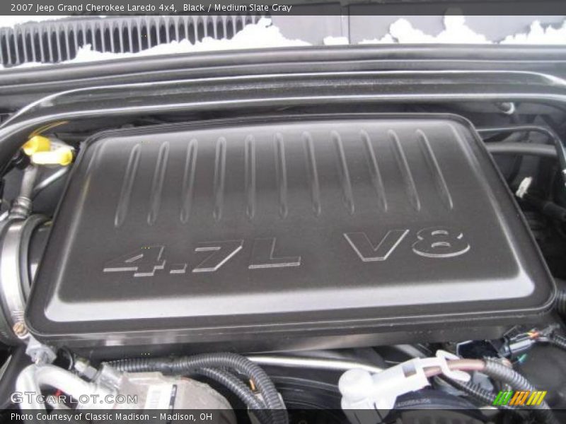 Black / Medium Slate Gray 2007 Jeep Grand Cherokee Laredo 4x4