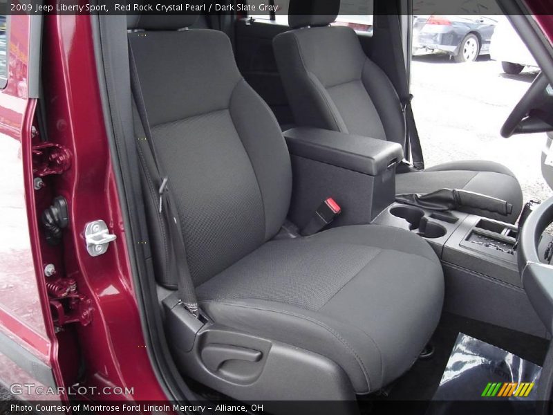 Red Rock Crystal Pearl / Dark Slate Gray 2009 Jeep Liberty Sport