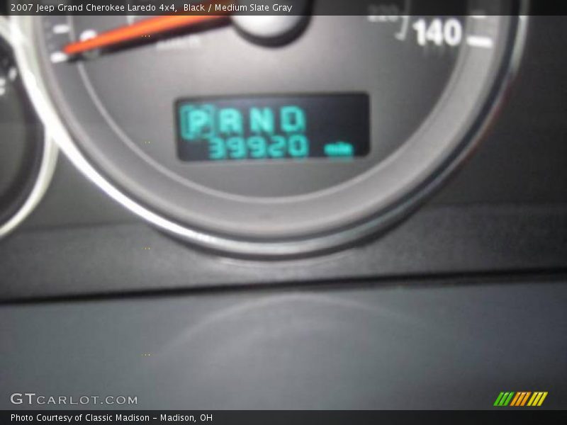 Black / Medium Slate Gray 2007 Jeep Grand Cherokee Laredo 4x4