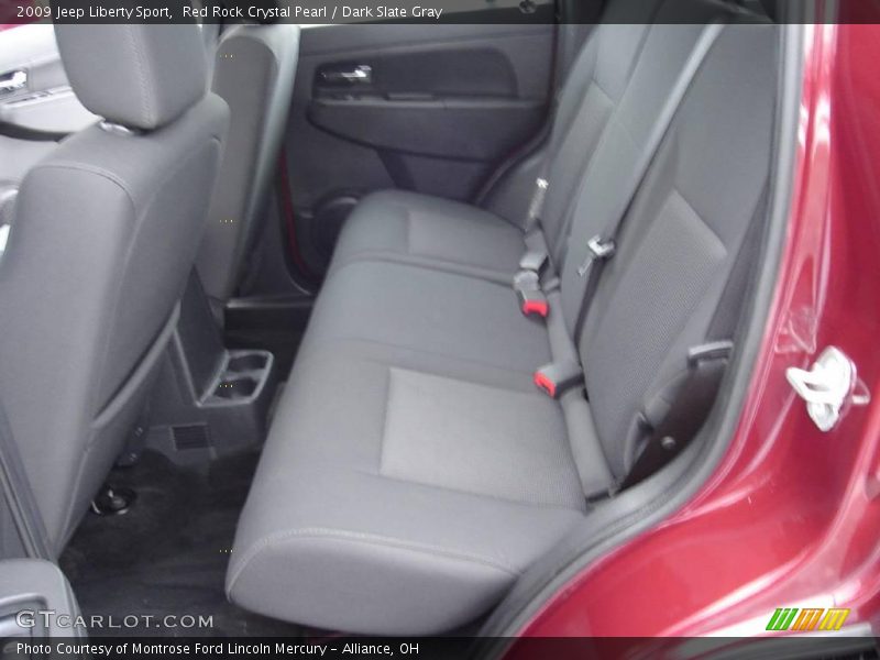 Red Rock Crystal Pearl / Dark Slate Gray 2009 Jeep Liberty Sport