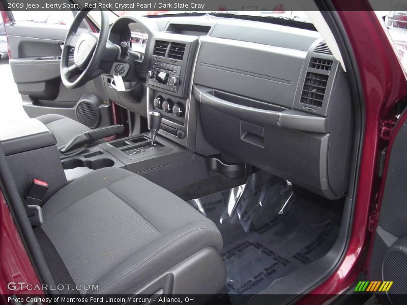 Red Rock Crystal Pearl / Dark Slate Gray 2009 Jeep Liberty Sport