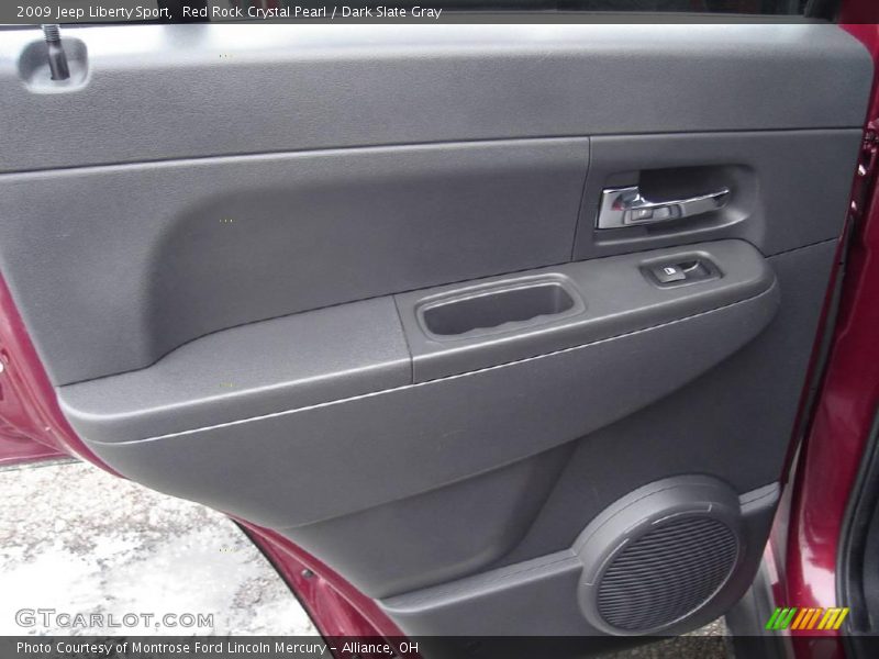 Red Rock Crystal Pearl / Dark Slate Gray 2009 Jeep Liberty Sport