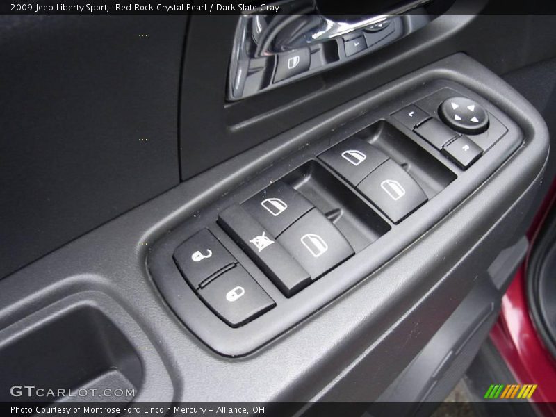 Red Rock Crystal Pearl / Dark Slate Gray 2009 Jeep Liberty Sport